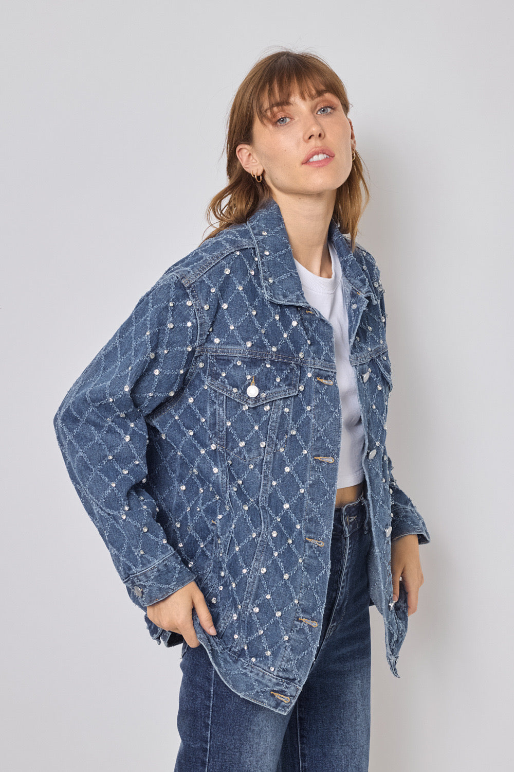 Veste en jeans oversize - 522