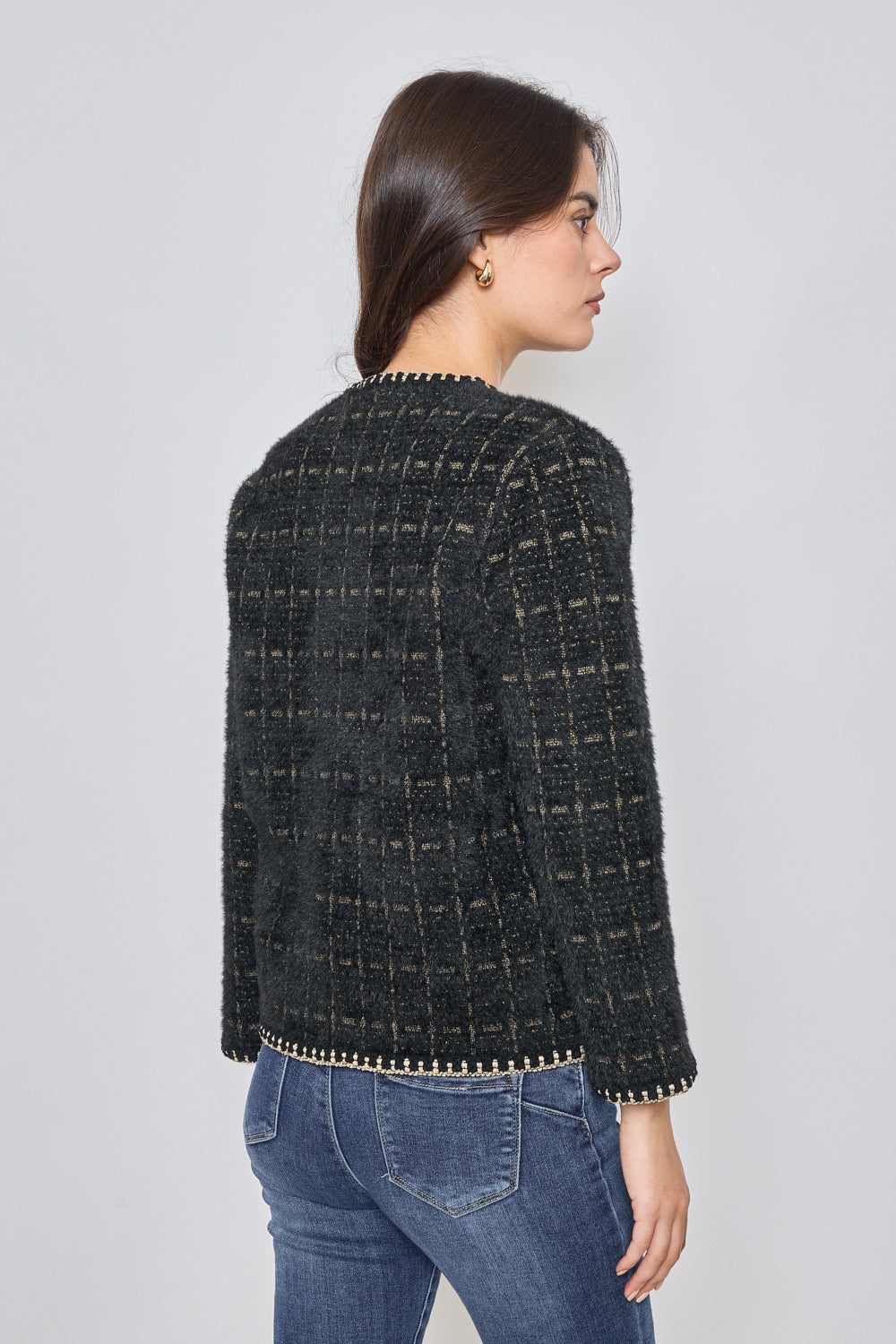 Cardigan à manches longues - 557-VESTE