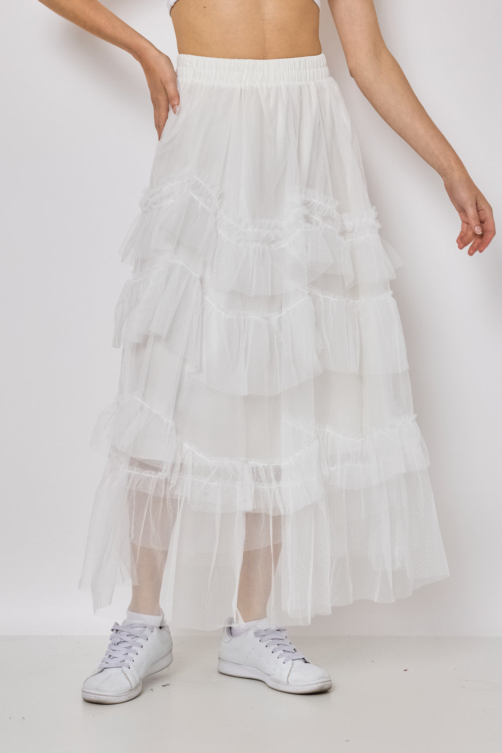 Jupe longue en tulle - 612