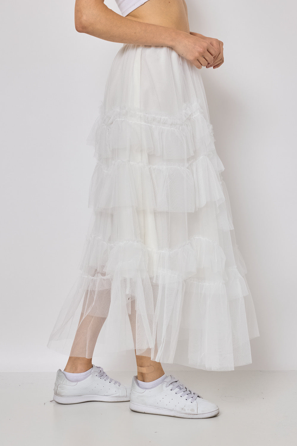 Jupe longue en tulle - 612