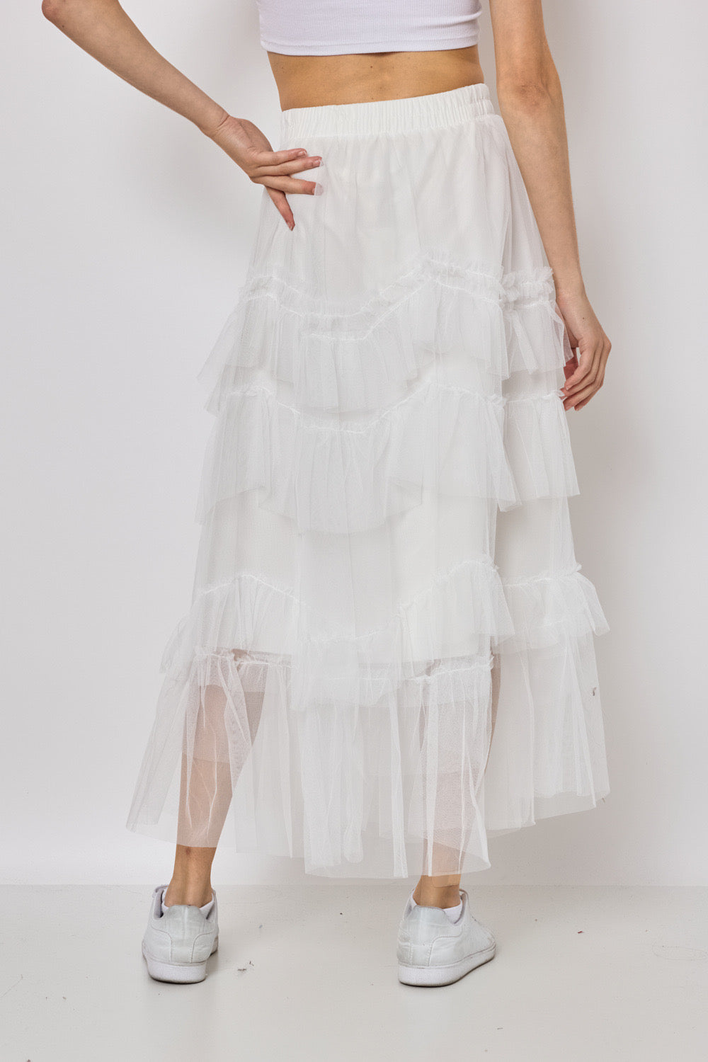 Jupe longue en tulle - 612