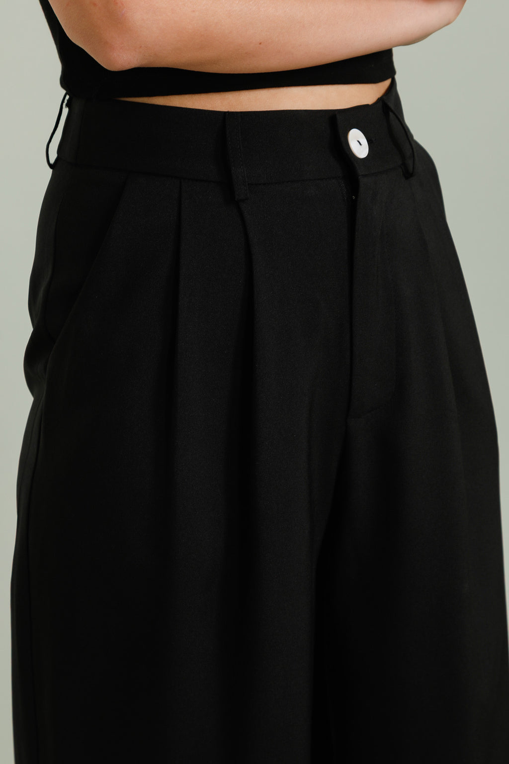 Pantalon évasé à pinces - 5634