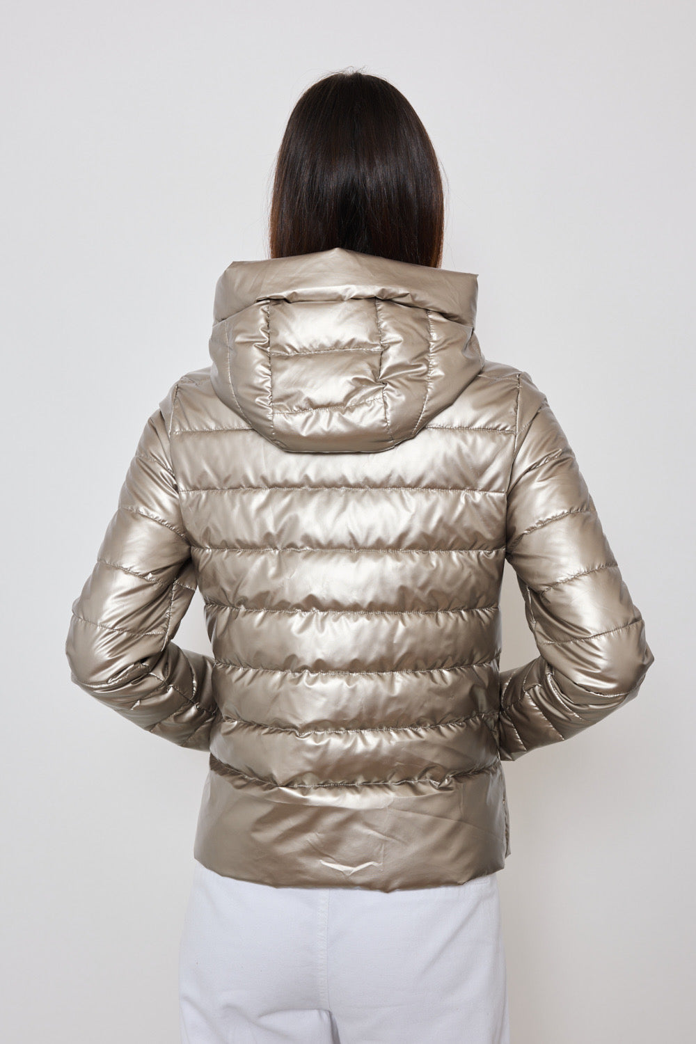Hooded quilted jacket - 1812