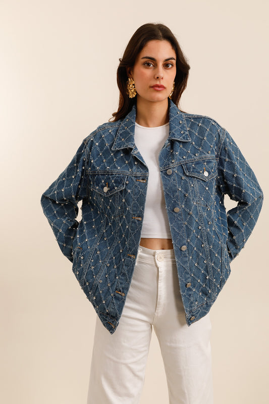 OVERSIZED DENIM JACKET - FM522