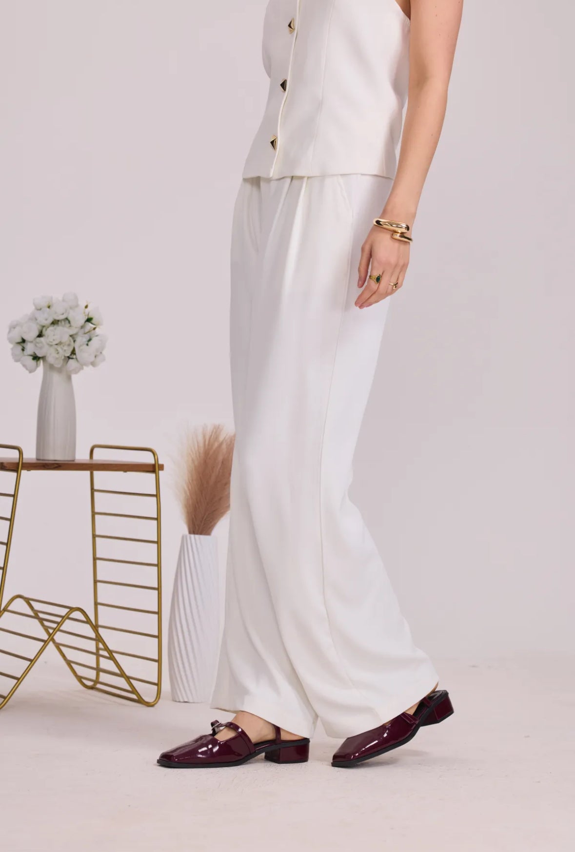 Pantalon taille à pinces - 2610