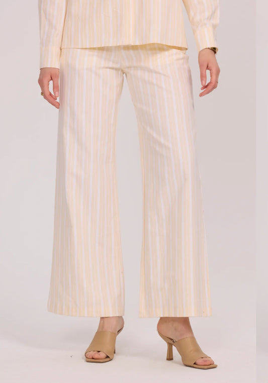 Pantalon rayé en coton - 3057
