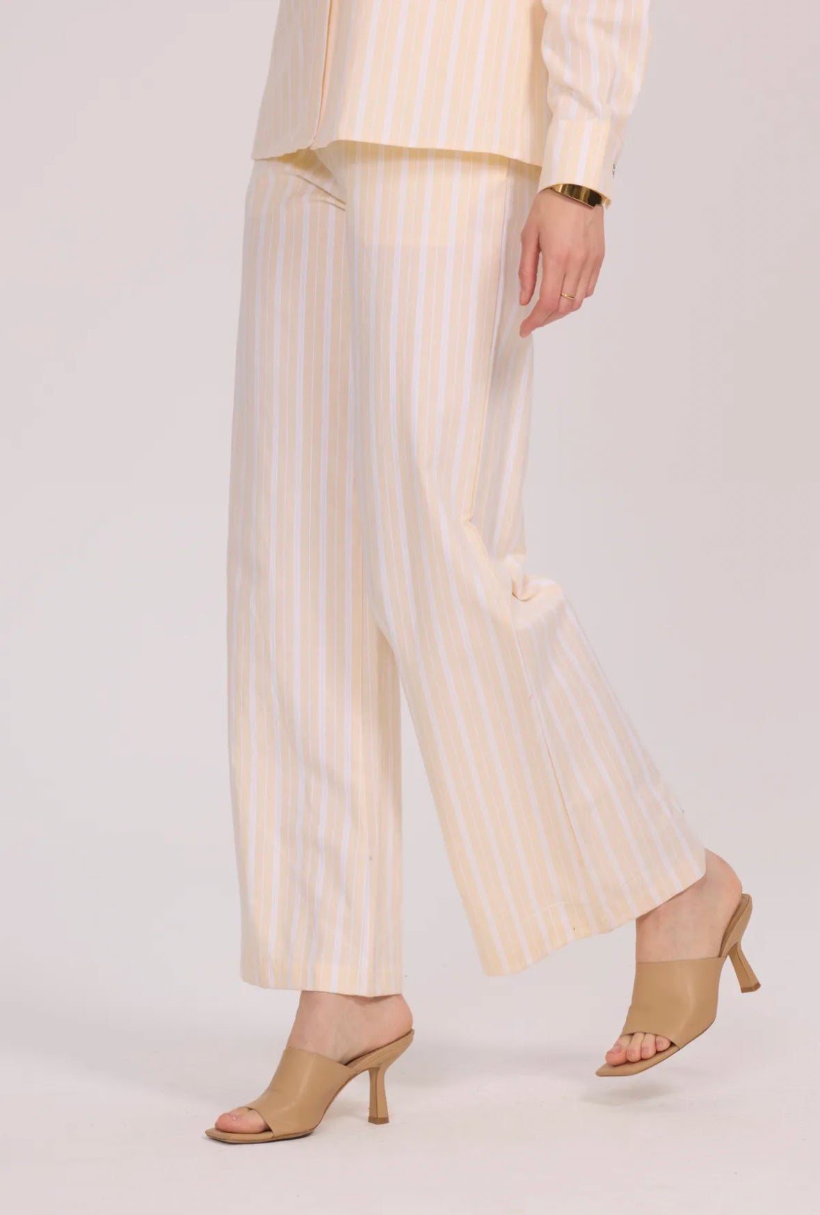 Pantalon rayé en coton - 3057