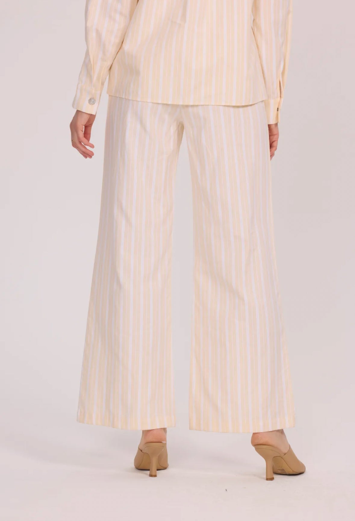 Pantalon rayé en coton - 3057