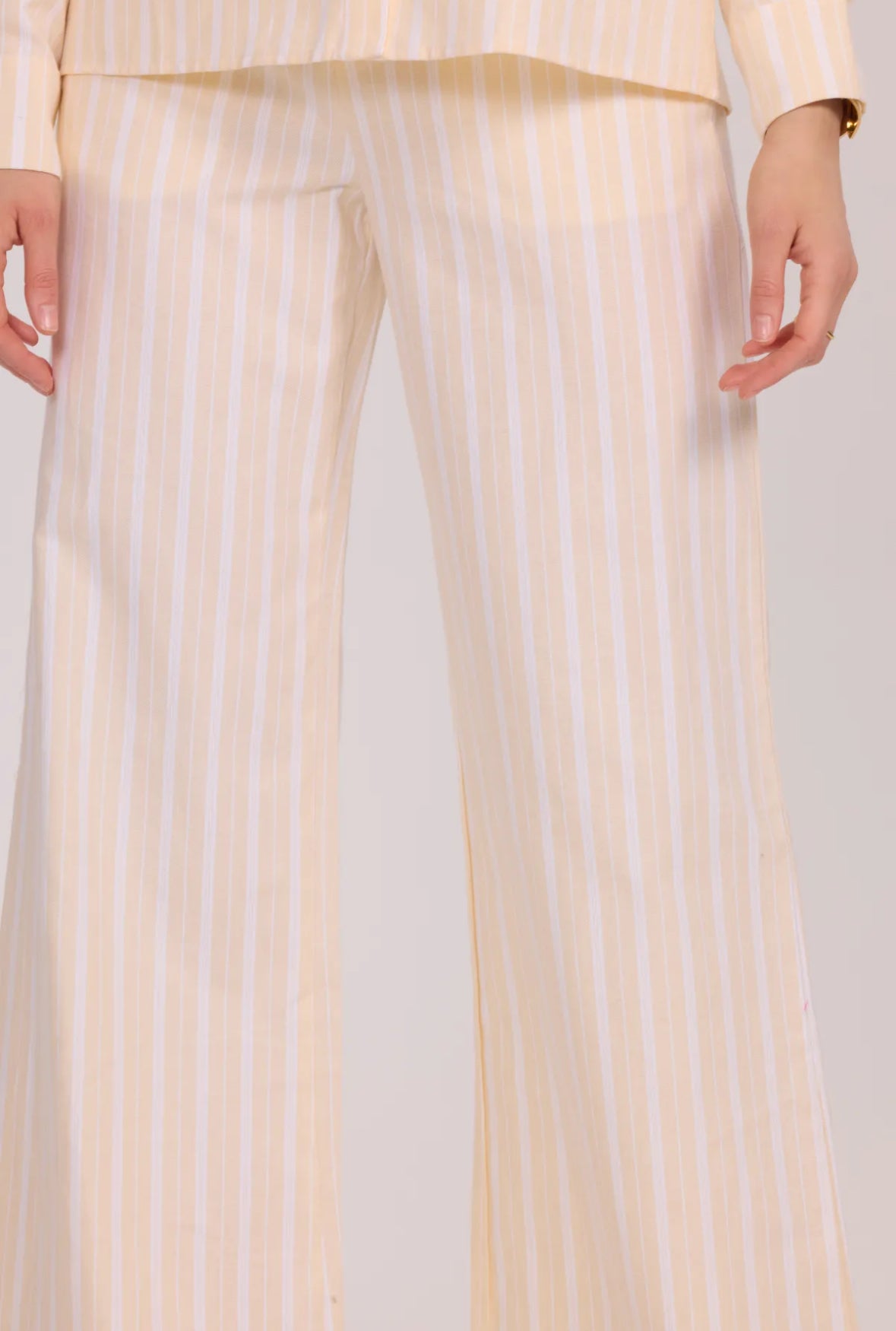 Pantalon rayé en coton - 3057