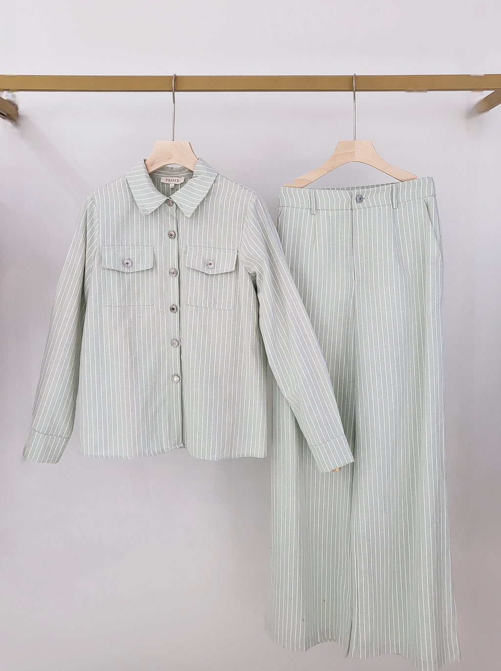 Striped cotton shirt 3056