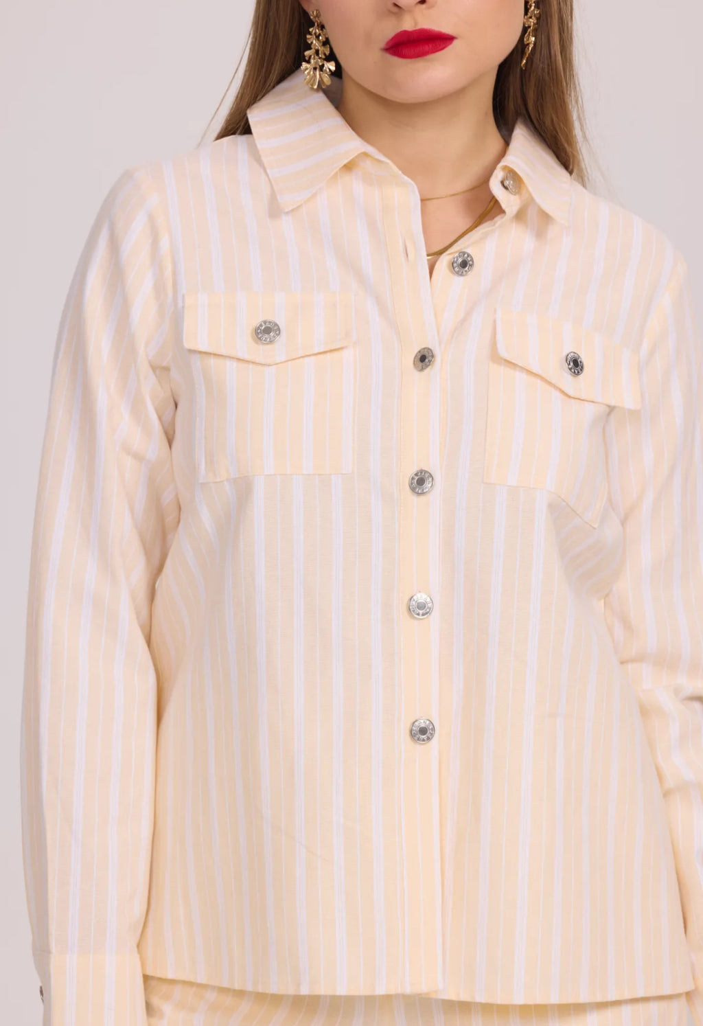 Striped cotton shirt 3056