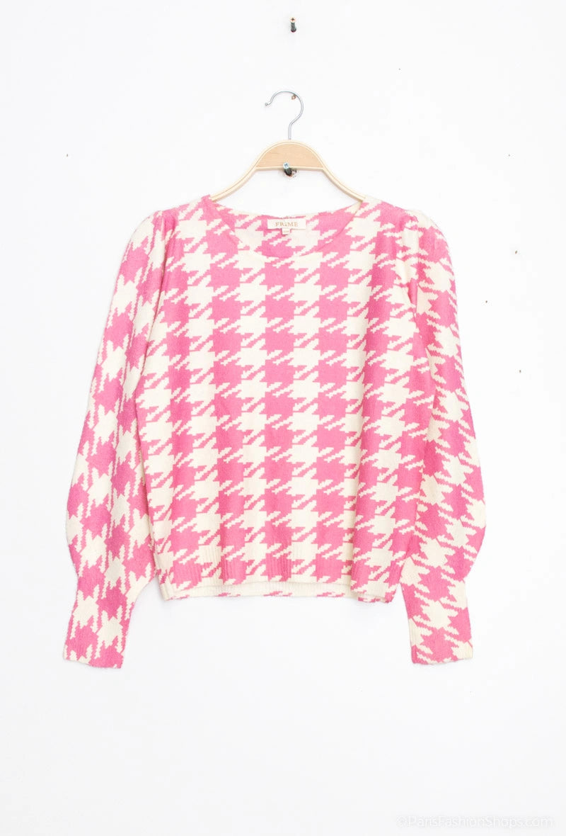 Pull en pied de poule - 2342