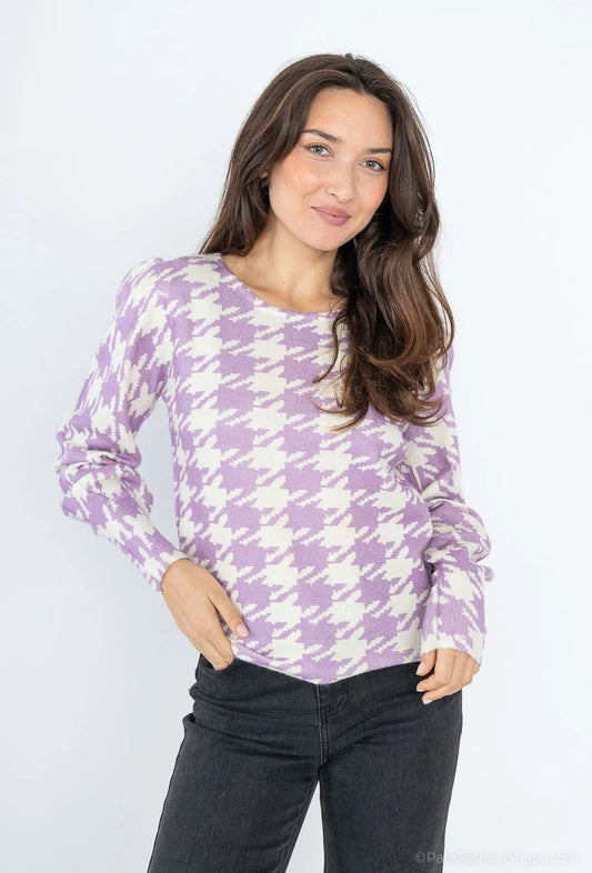 Pull en pied de poule - 2342